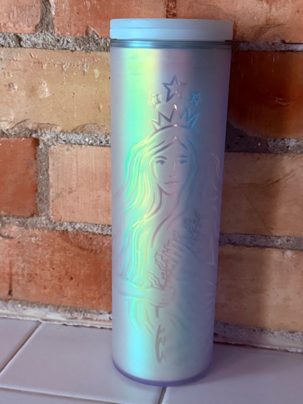 Starbucks Mermaid Siren Frosted Tumbler 50th Anniversary Limited Edition 16oz